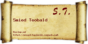 Smied Teobald névjegykártya