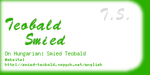 teobald smied business card